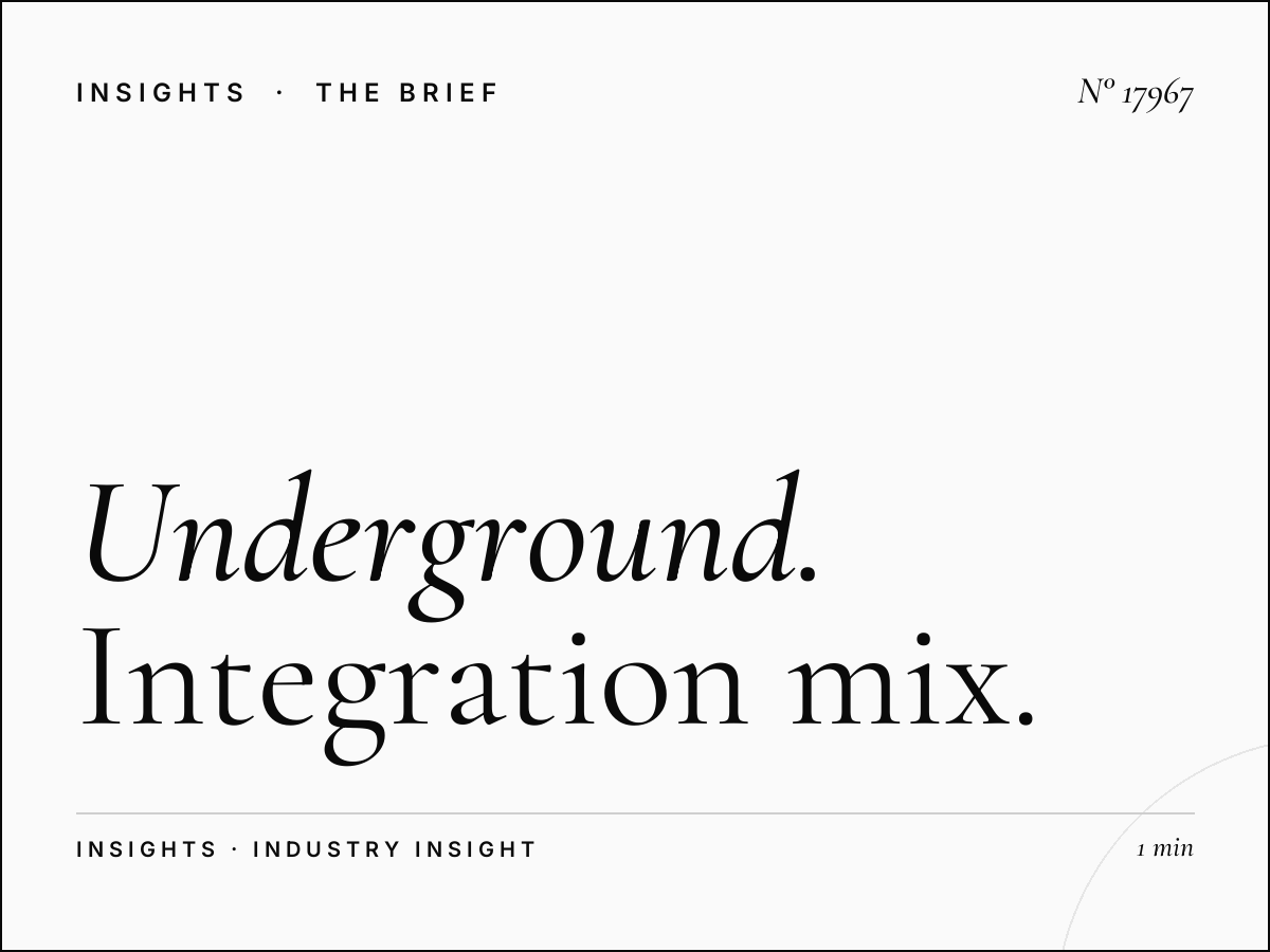 Underground 96 Sheets Marketing London: Integration Mix