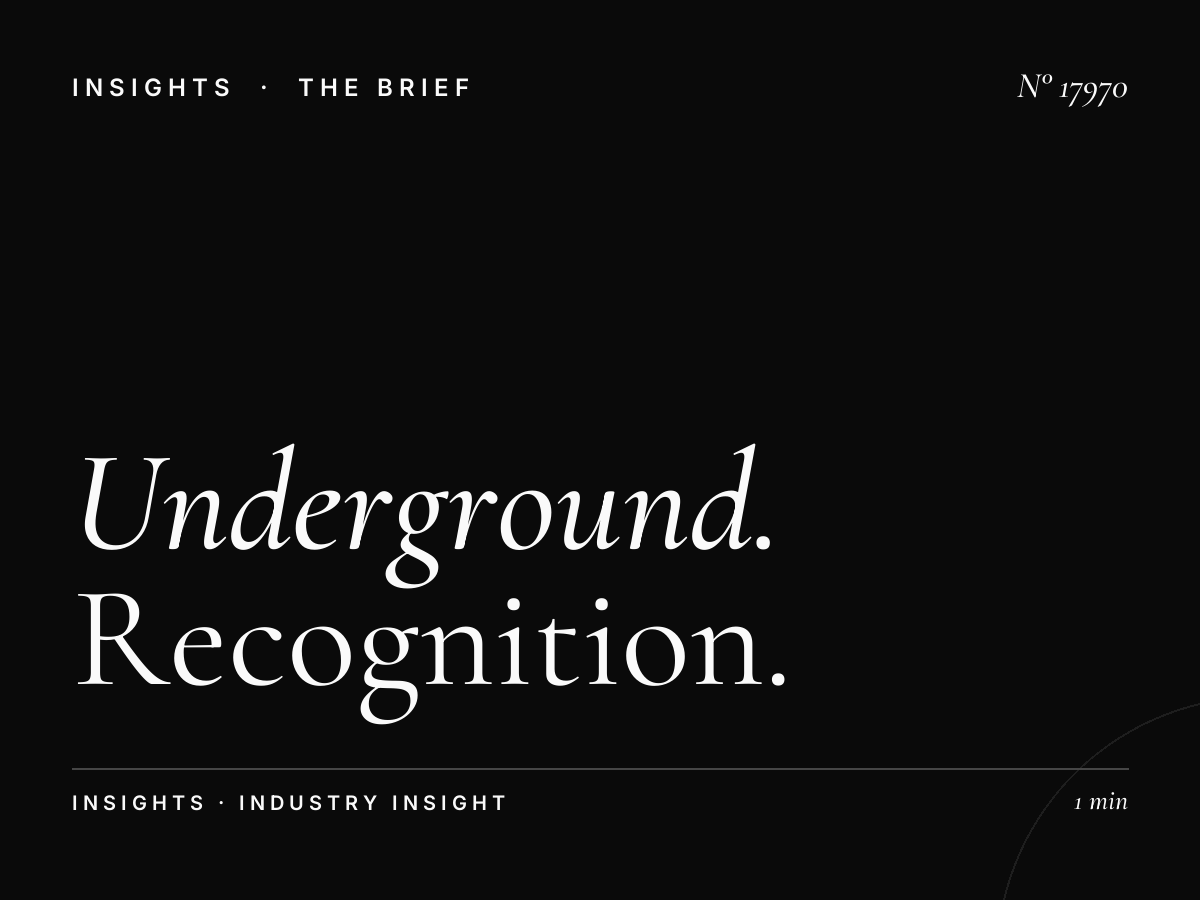 Underground 96 Sheets Brand Impact London: Recognition