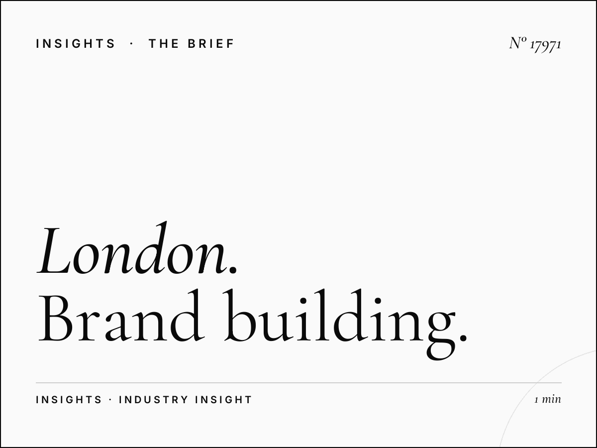 London Underground 96 Sheets Branding: Brand Building