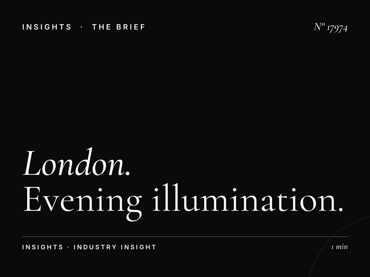 London Underground 96 Sheets Night: Evening Illumination