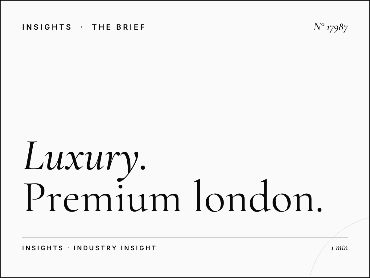 Luxury Brands Underground 96 Sheets: Premium London Tube Advertising That Commands Attention