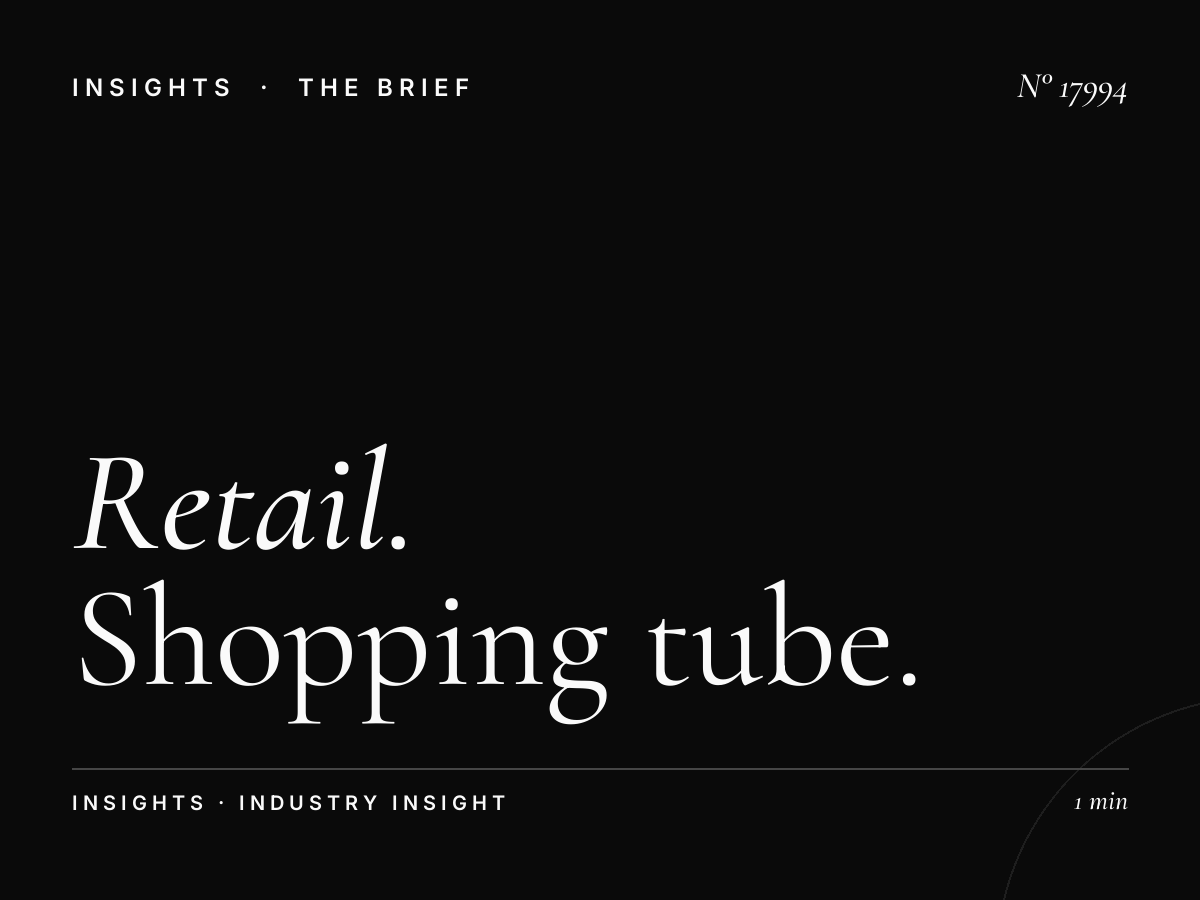 Retail Brands London Underground 96 Sheets: Shopping Tube