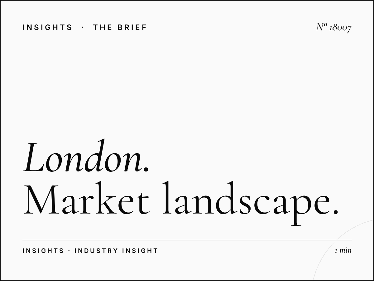 London Underground 96 Sheets Competition: Market Landscape