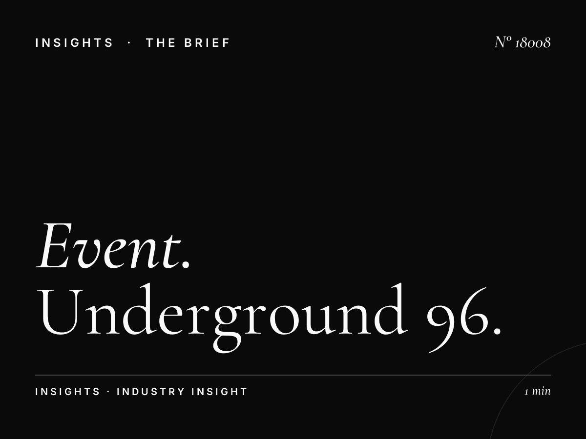 Event Advertising London: Underground 96 Sheets Promotion
