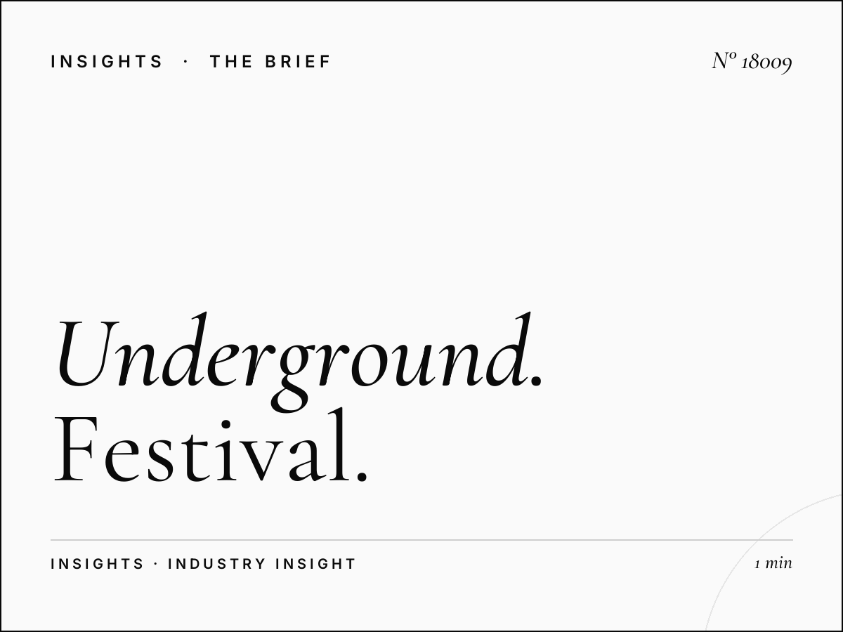 Underground 96 Sheets Event Marketing London: Festival