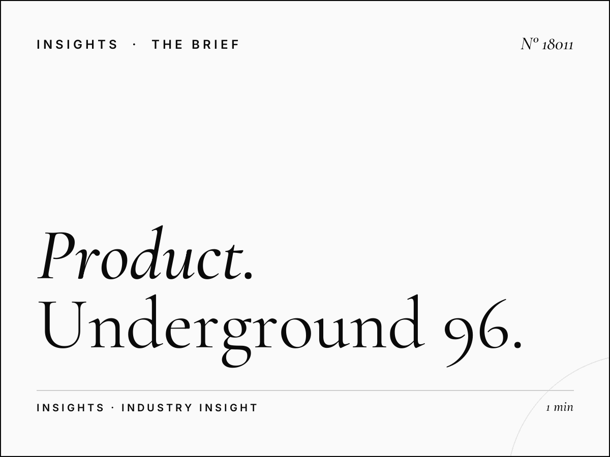 Product Launch London: Underground 96 Sheets High-Impact