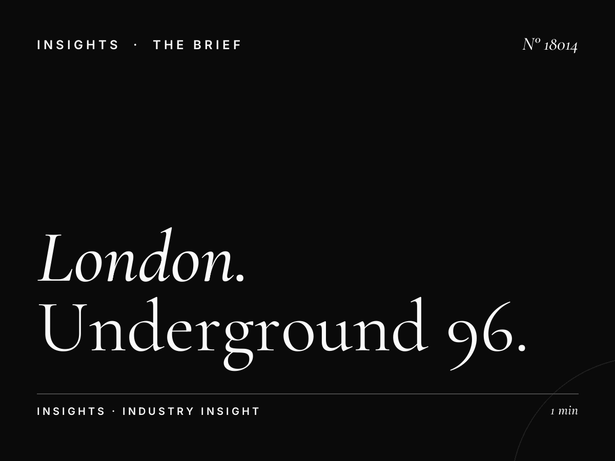 London Tube Commuters: Underground 96 Sheets Targeting