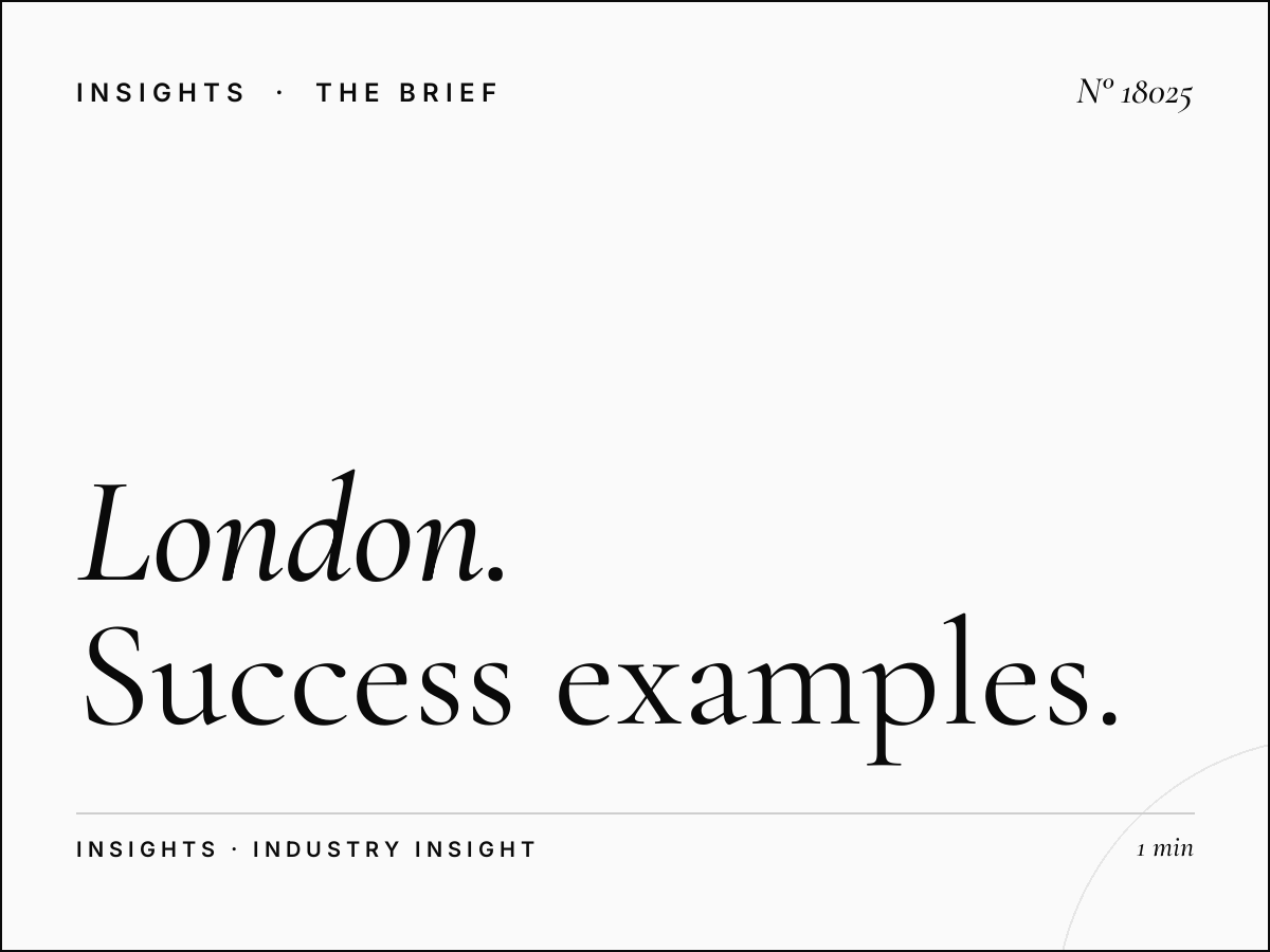 London Underground 96 Sheets Cases: Success Examples