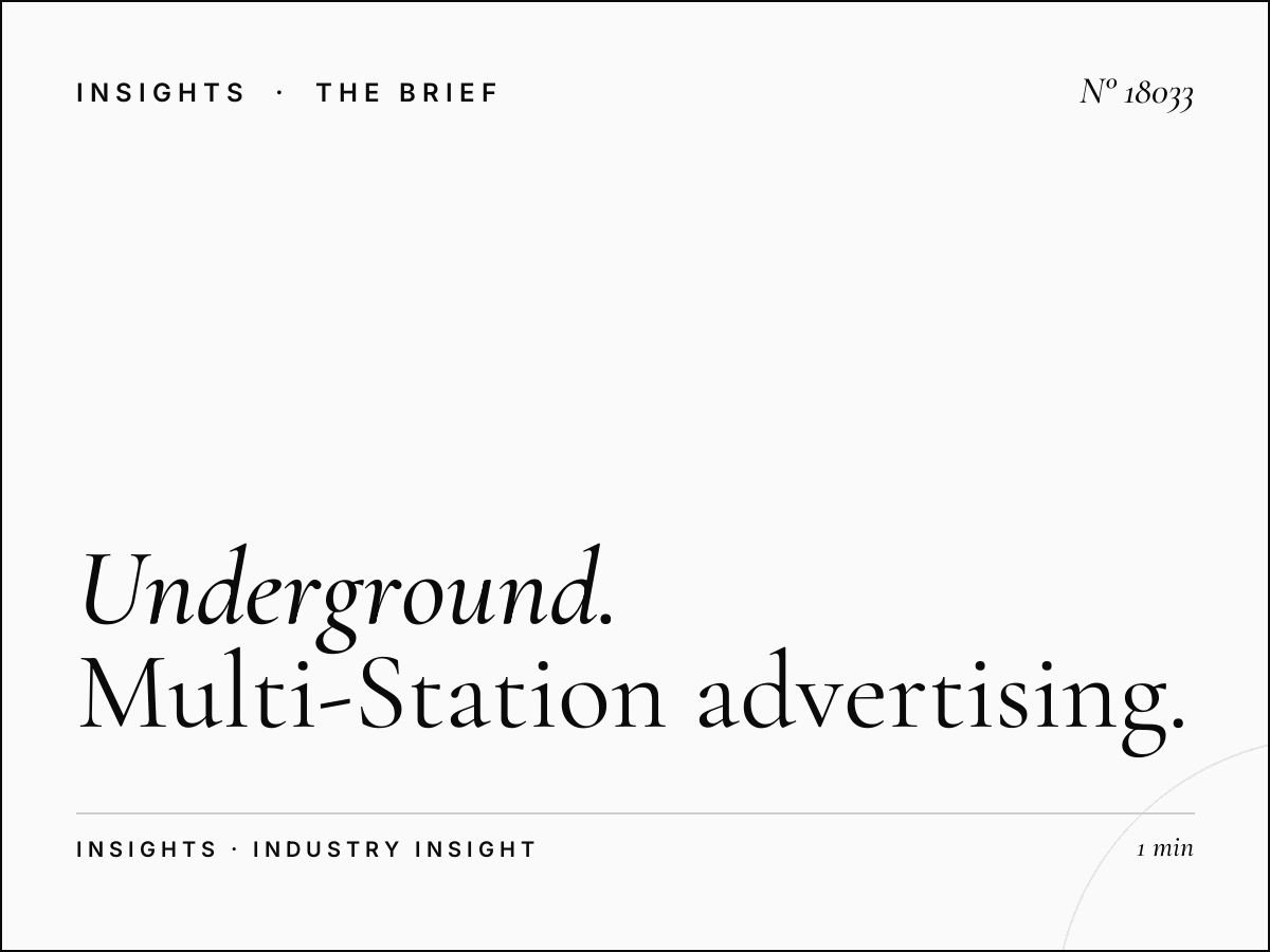 Underground 96 Sheets Network London: Multi-Station Advertising That Captures the Capital