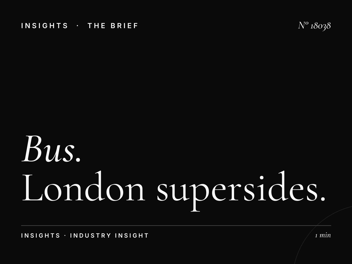 Bus Advertising Design: London Supersides Specifications