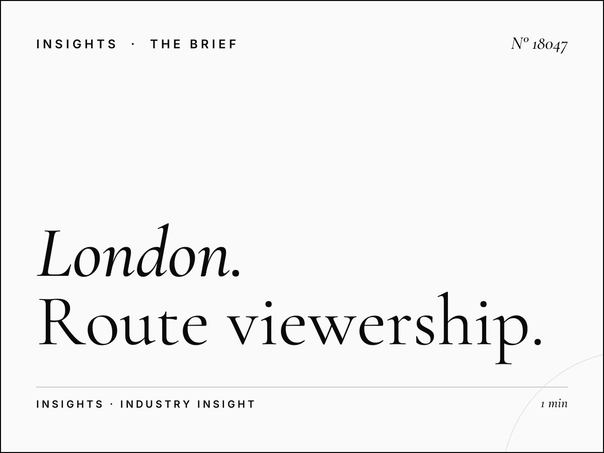 London Bus Supersides Traffic: Route Viewership Statistics