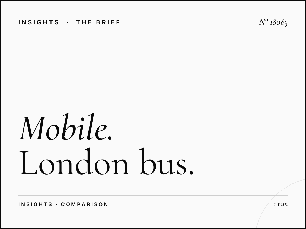 Mobile vs Static: London Bus Supersides Advantages