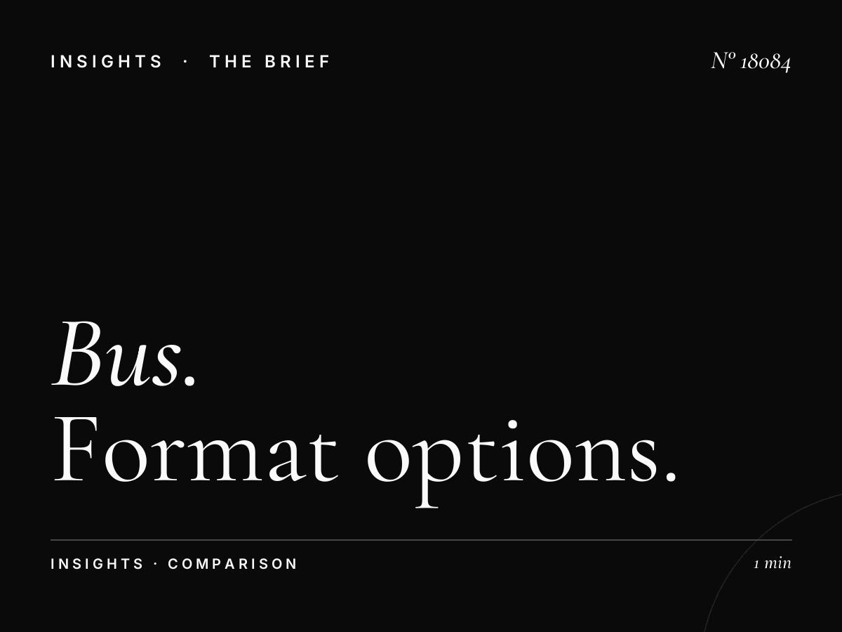 Bus Supersides vs Digital London: Format Options