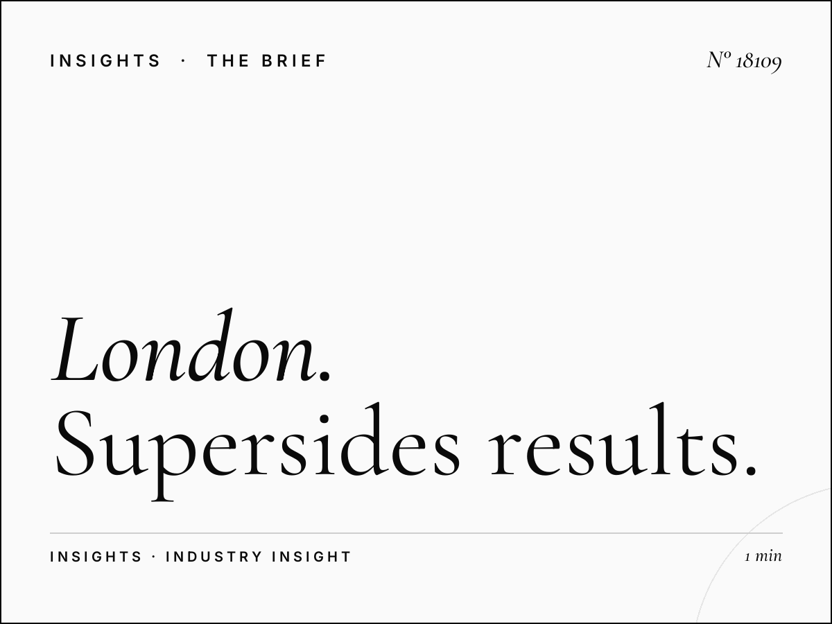 London Bus Cases: Supersides Results