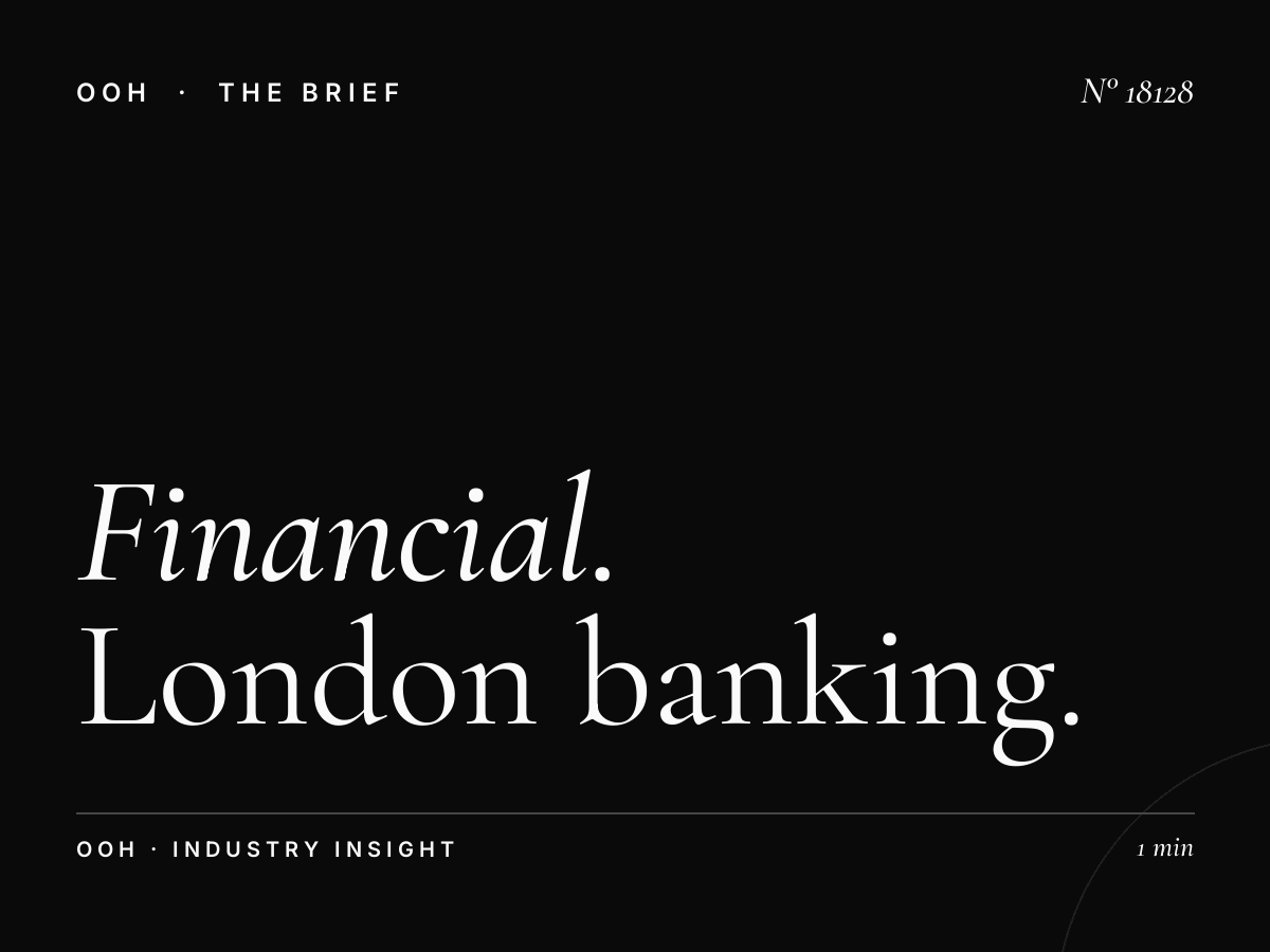 Financial Services D96s Digital Screen: London Banking