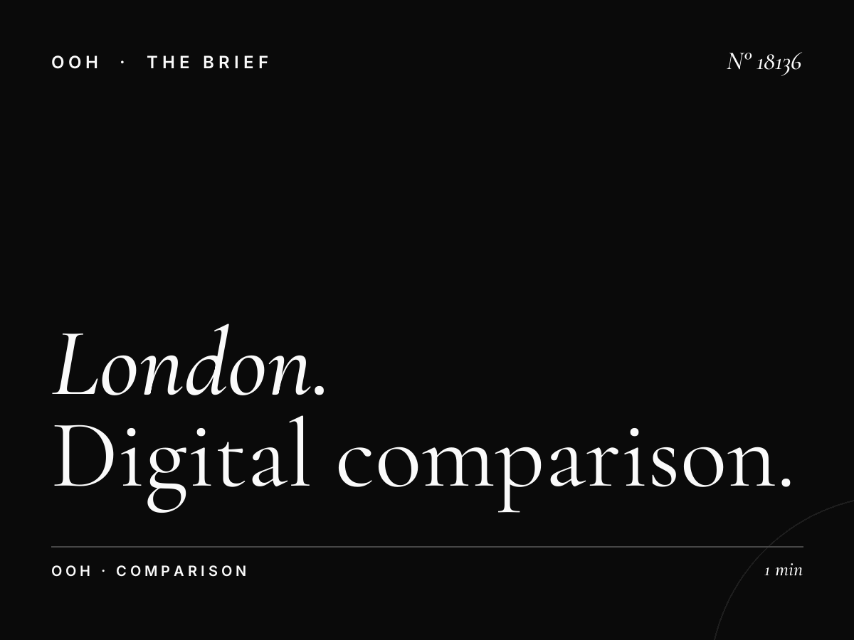 London D96s Digital Screen vs Static: Digital Comparison