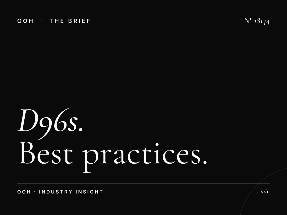 D96s Digital Screen Creative London: Best Practices