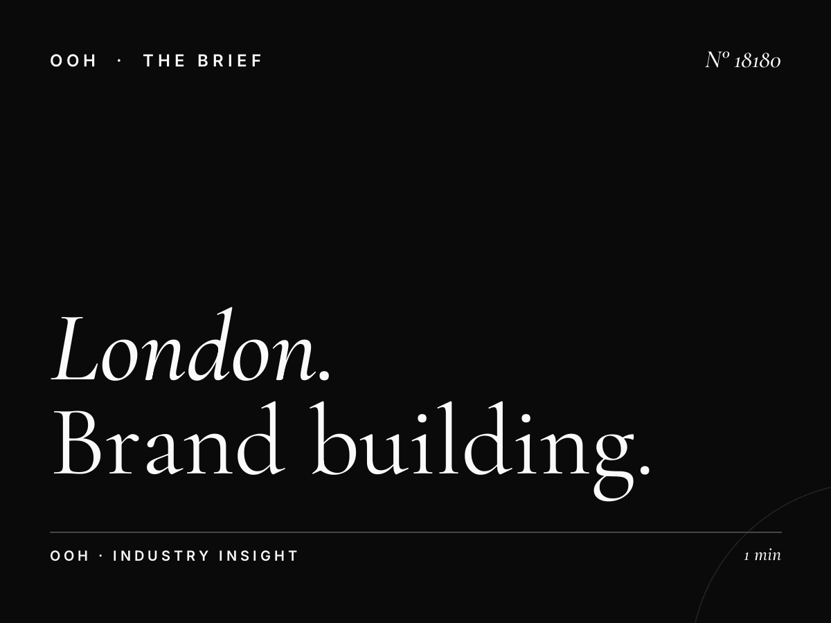 London D96s Digital Screen Branding: Brand Building