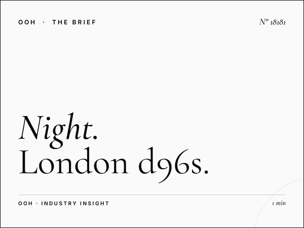 Night Digital Screen: London D96s After-Dark