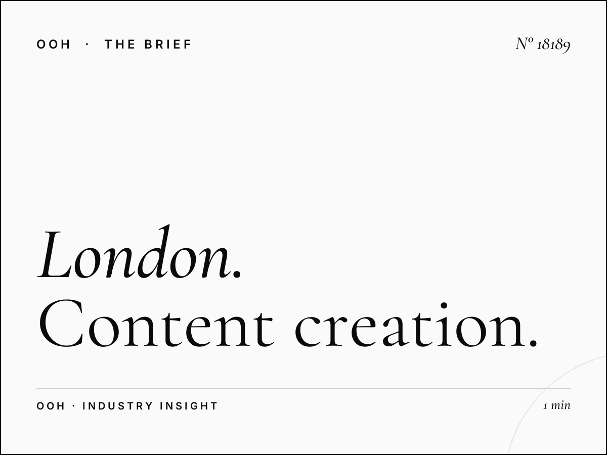 London D96s Digital Screen Production: Content Creation