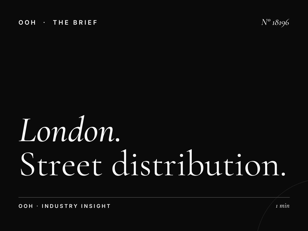 London DM6s Digital Screens Network: Street Distribution