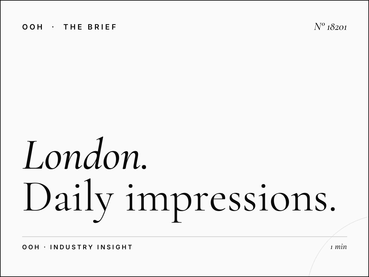 London DM6s Digital Screens Reach: Daily Impressions
