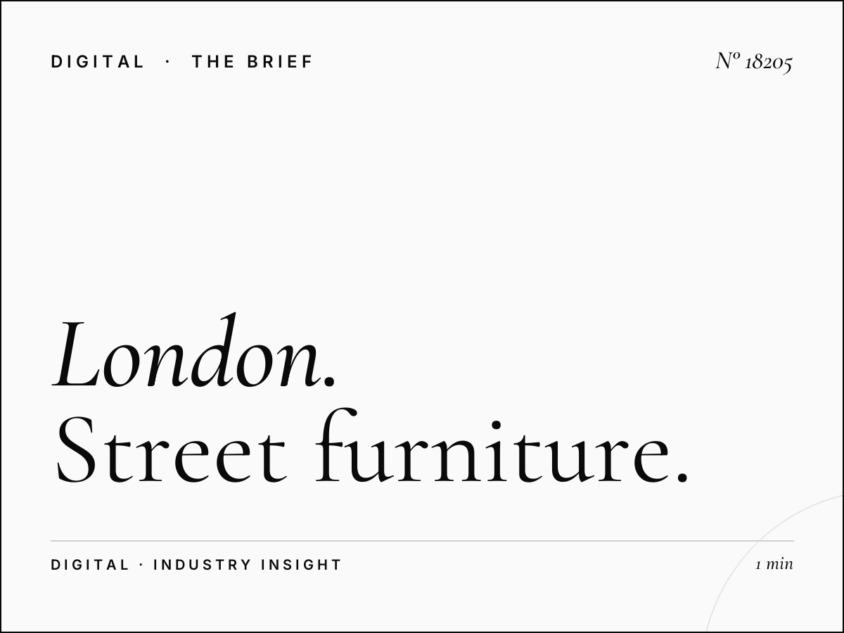 London DM6s Digital: Street Furniture Digital Advertising