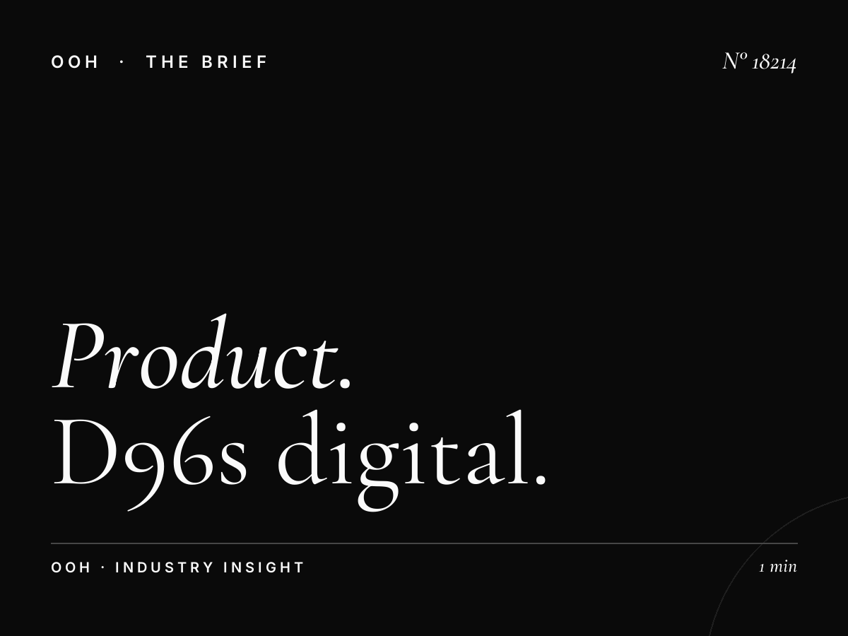 Product Launch London: D96s Digital Screen High-Impact Advertising Solutions