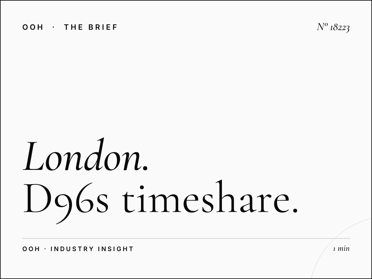 London Digital Screen Rotation: D96s Timeshare