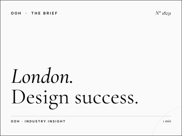 London D96s Digital Screen Creative: Design Success