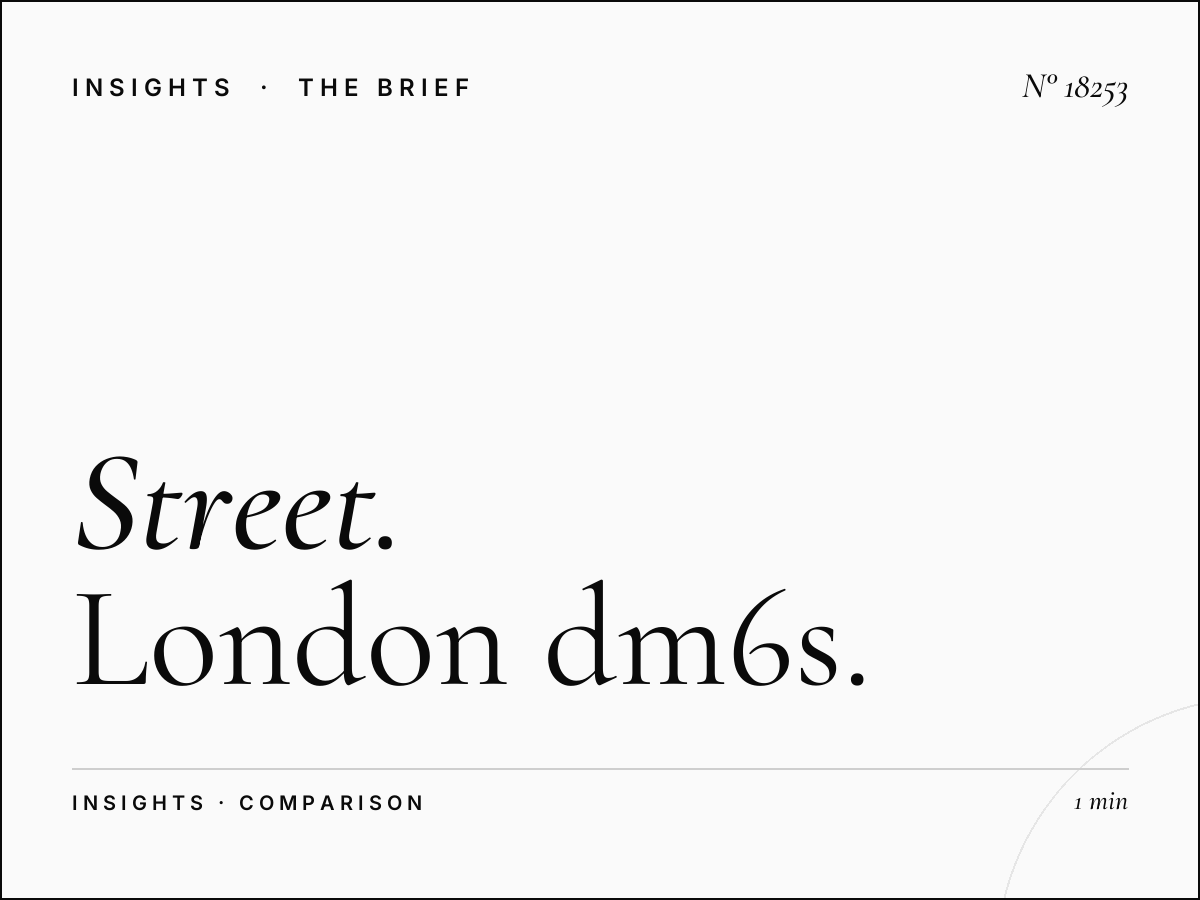 Street Digital vs Traditional: London DM6s Advantages