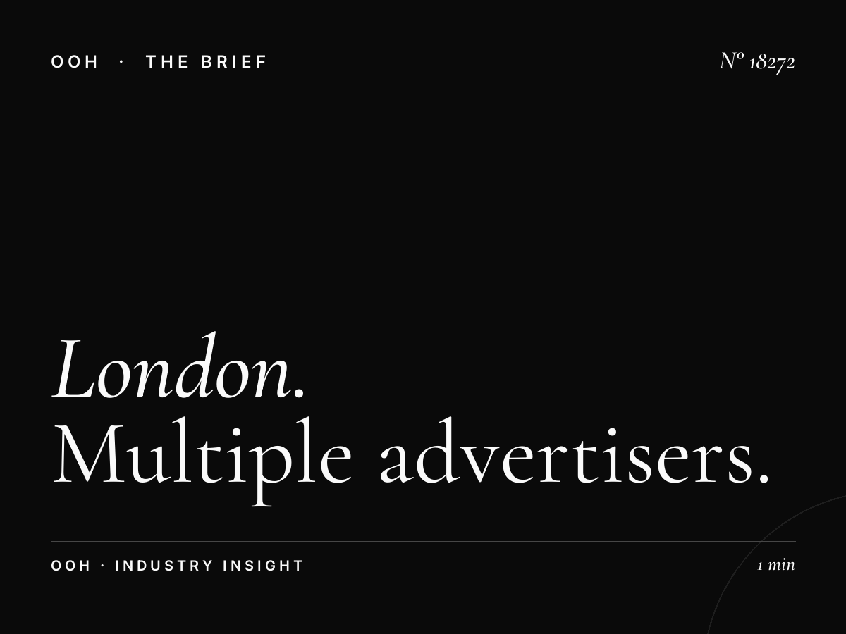 London DM6s Digital Screens Rotation: Multiple Advertisers
