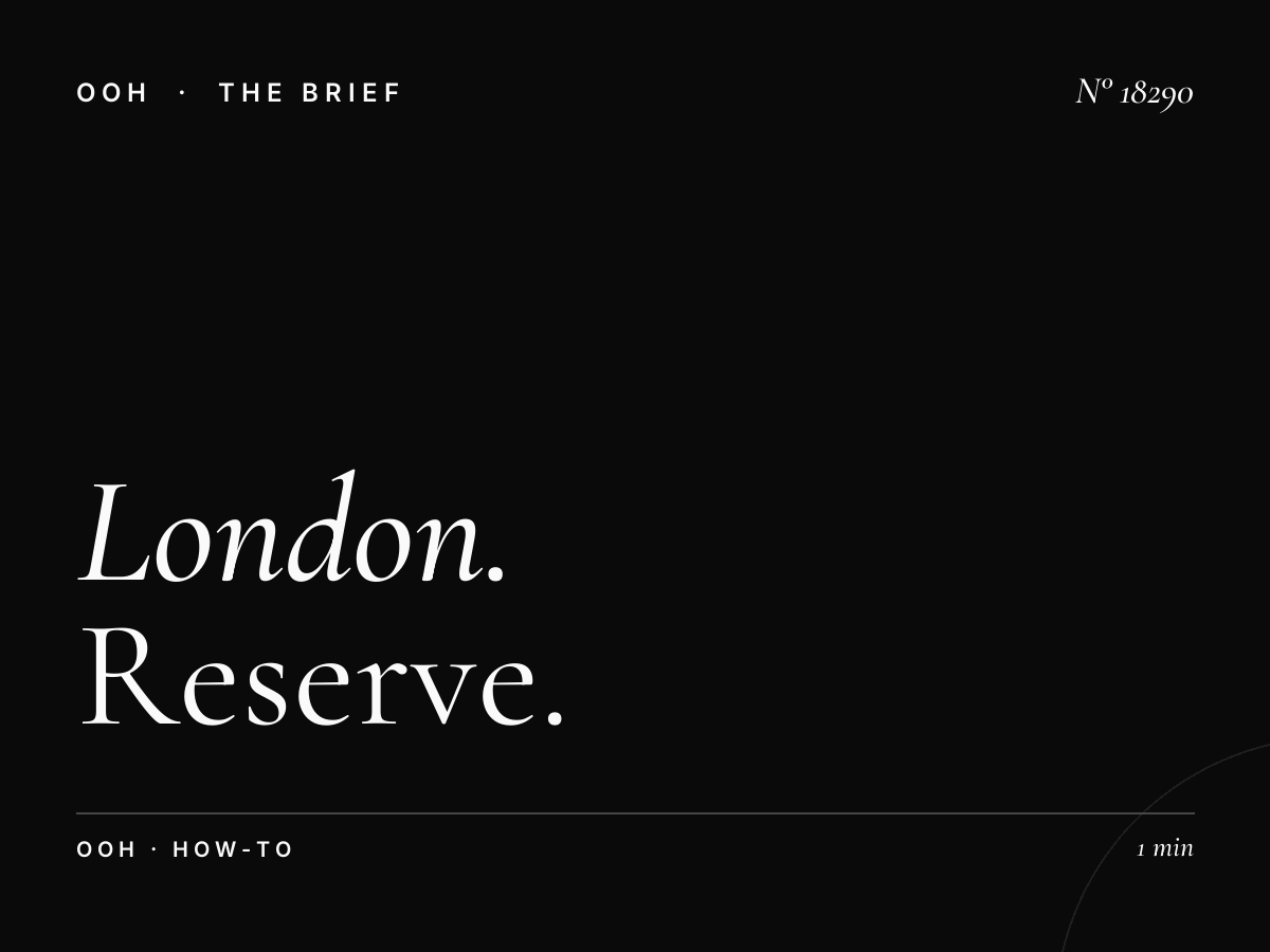 London DM6s Digital Screens Booking: How to Reserve