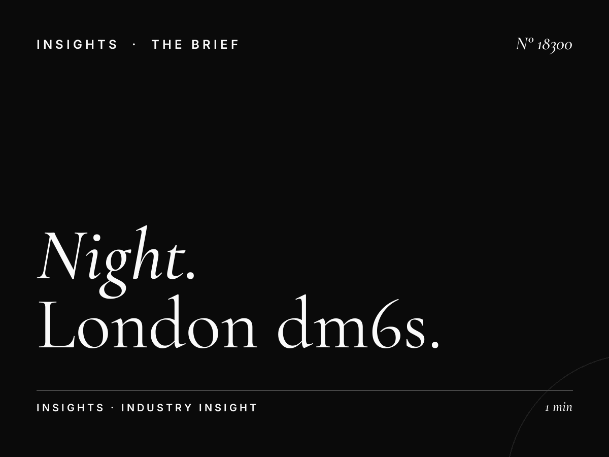 Night Street Digital: London DM6s After-Dark