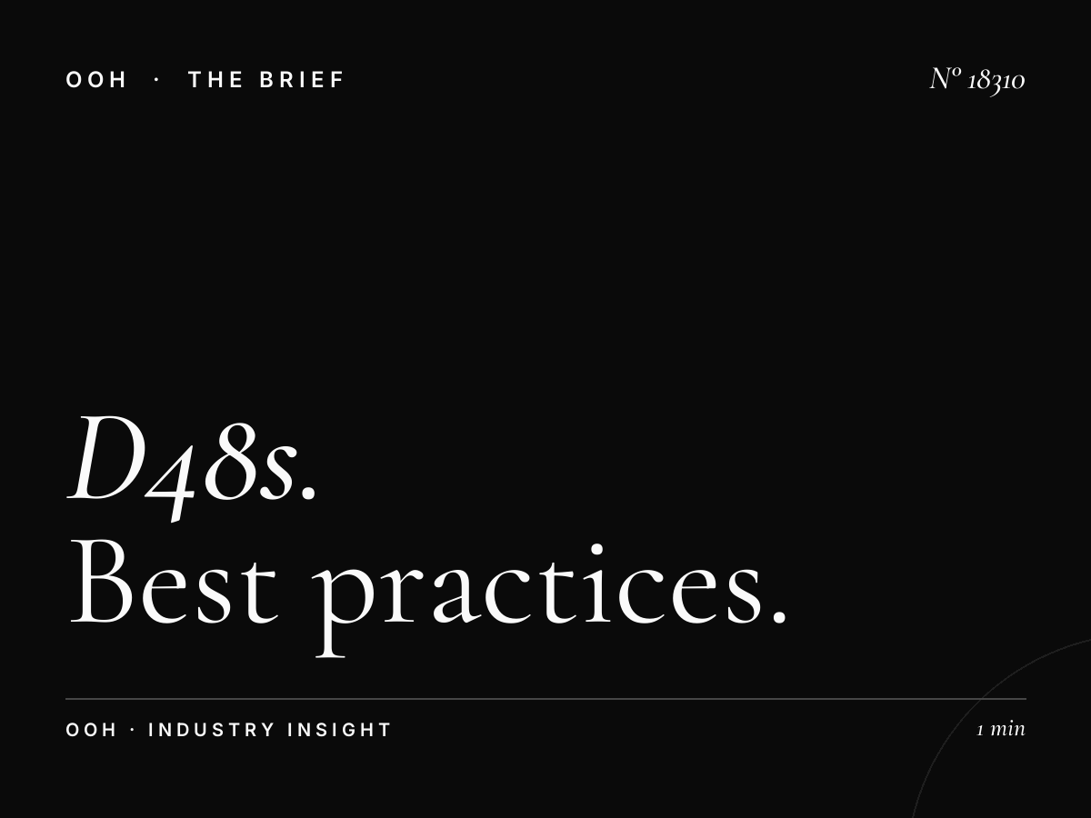 D48s Digital Screen Creative London: Best Practices