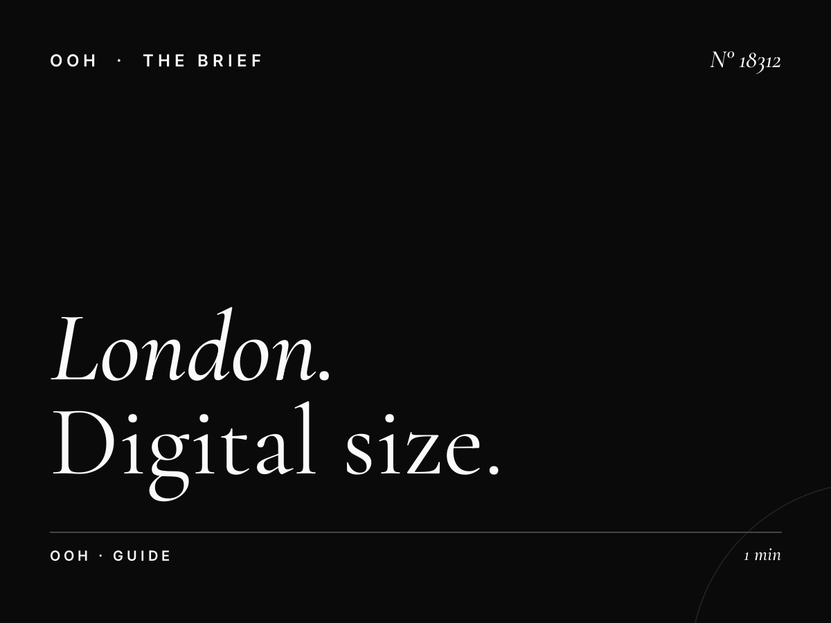 London D48s Digital Screen Format: Digital Size Guide