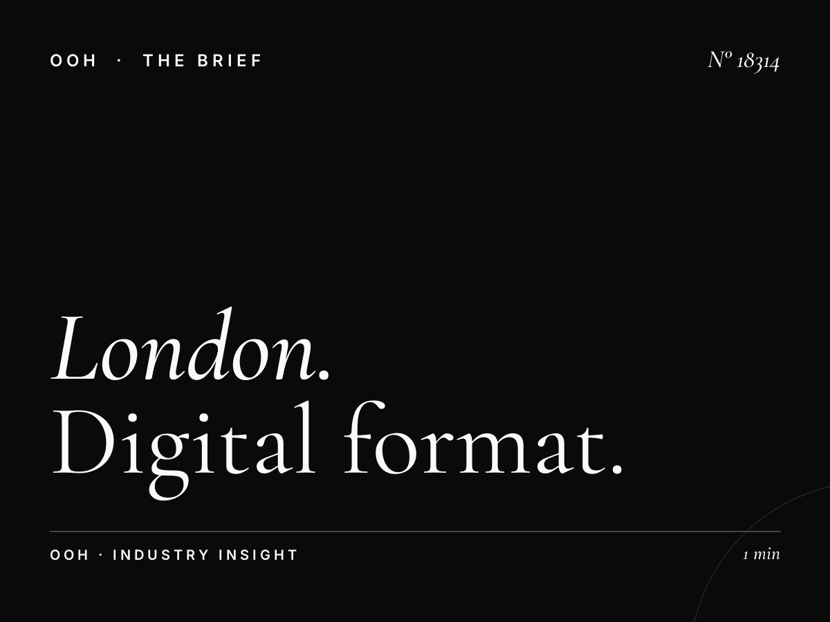 London D48s Digital Screen Size: Digital Format Specs