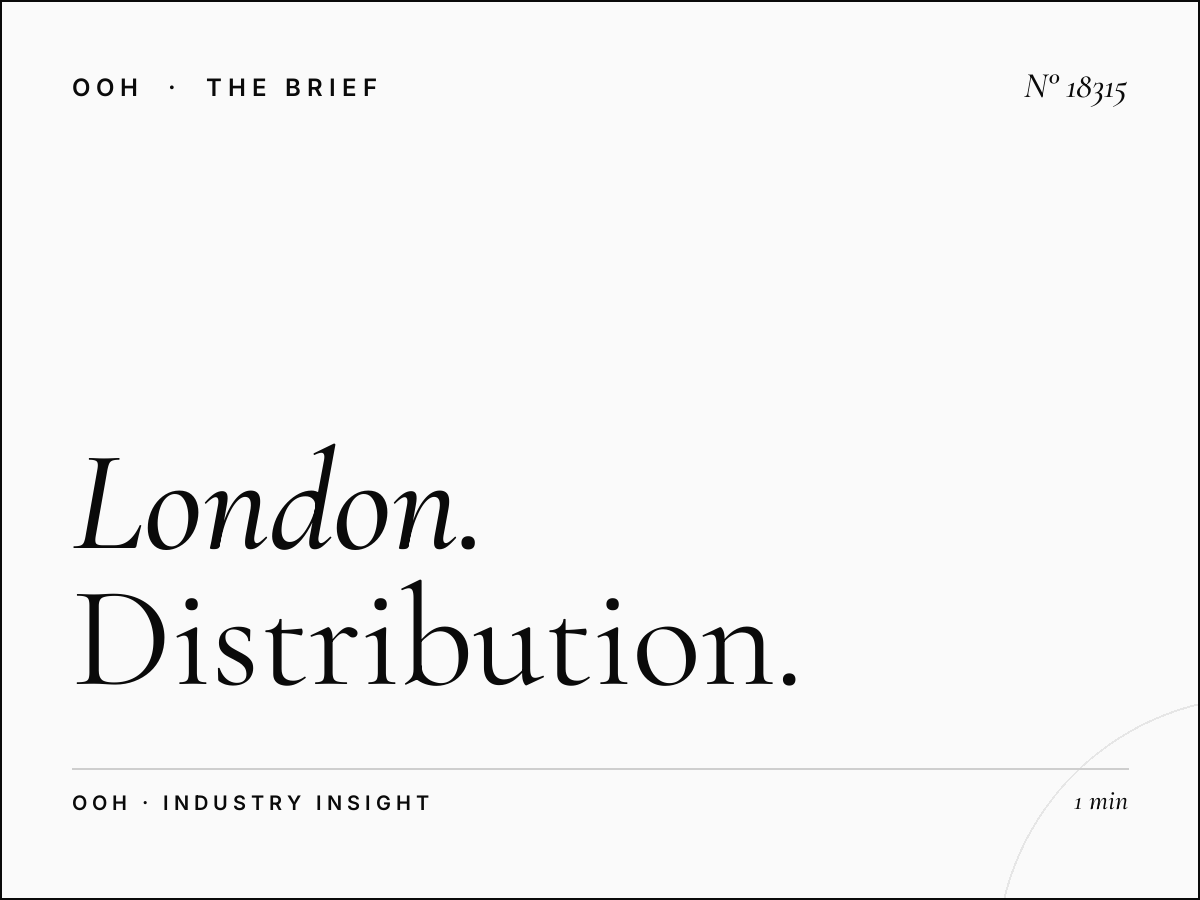 London D48s Digital Screen Network: Distribution