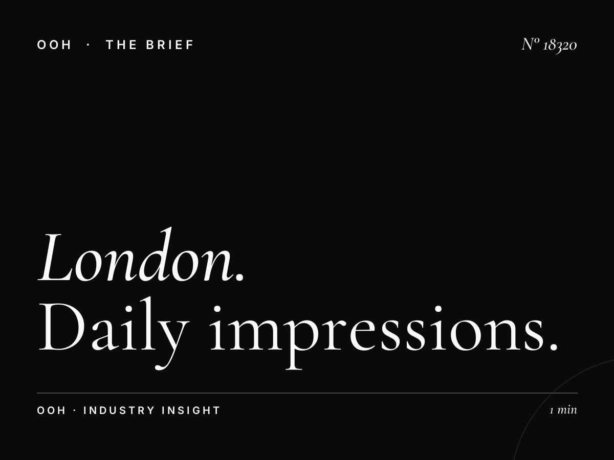 London D48s Digital Screen Reach: Daily Impressions