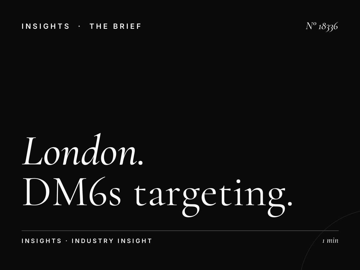 London Street Digital Pedestrians: DM6s Targeting