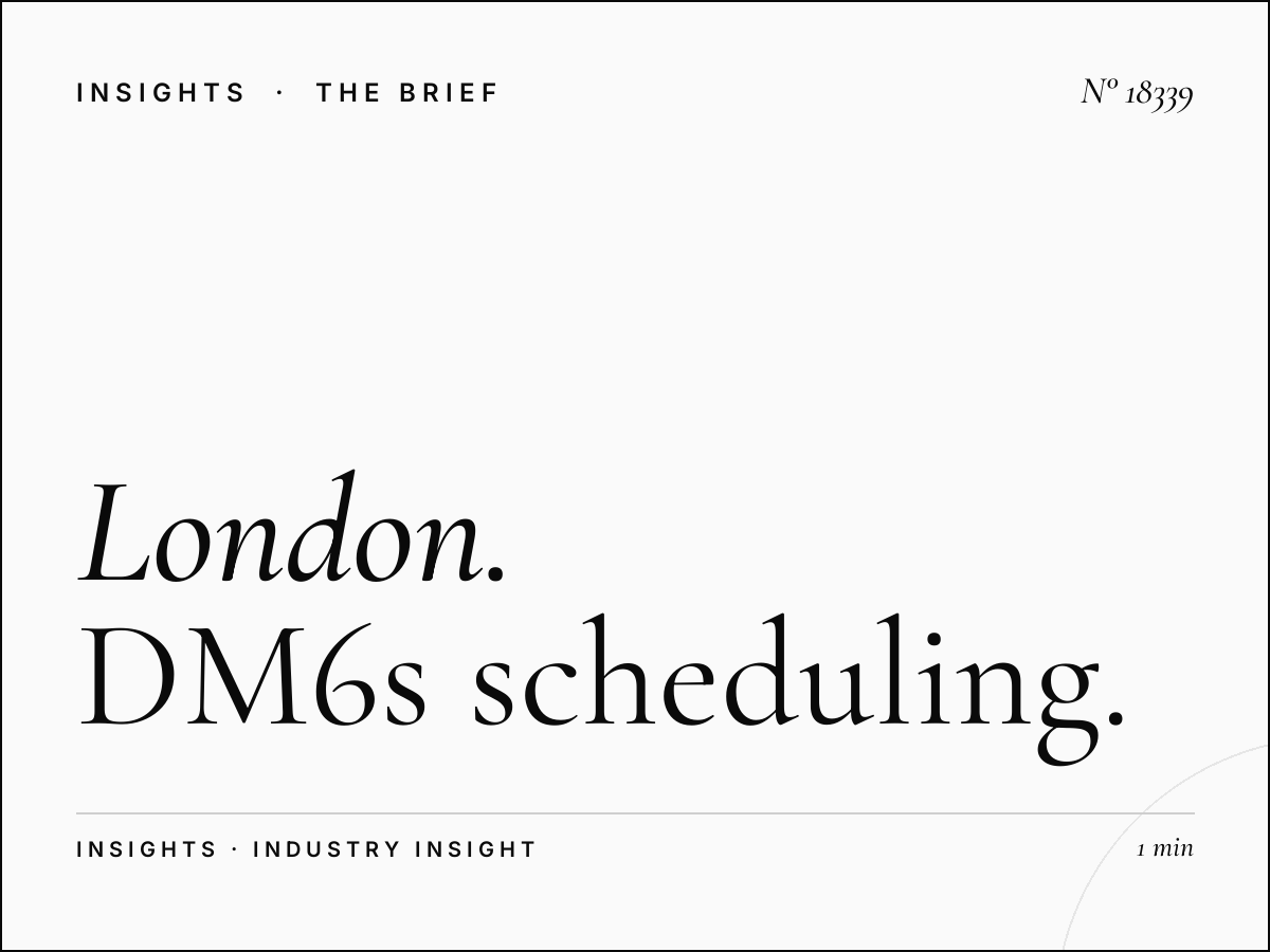 London Street Digital Dayparting: DM6s Scheduling