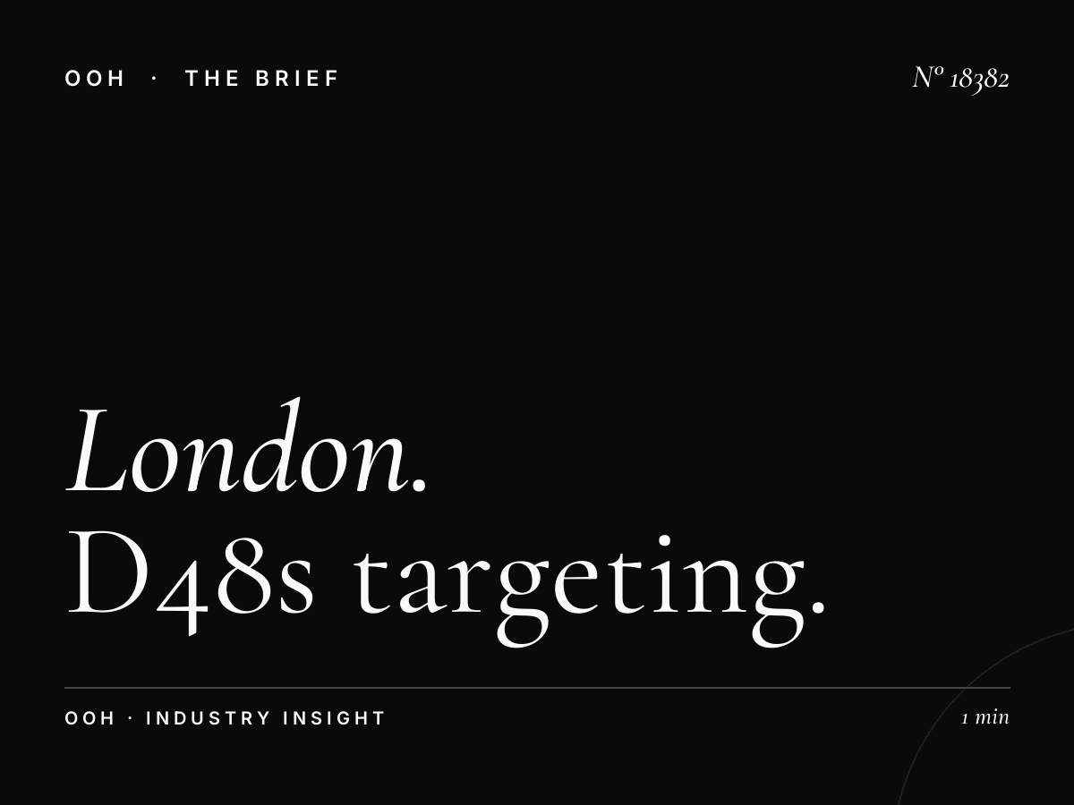 London Digital Screen Commuters: D48s Targeting