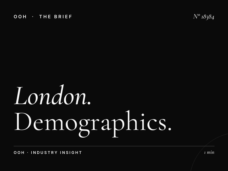 London D48s Digital Screen Audience: Demographics