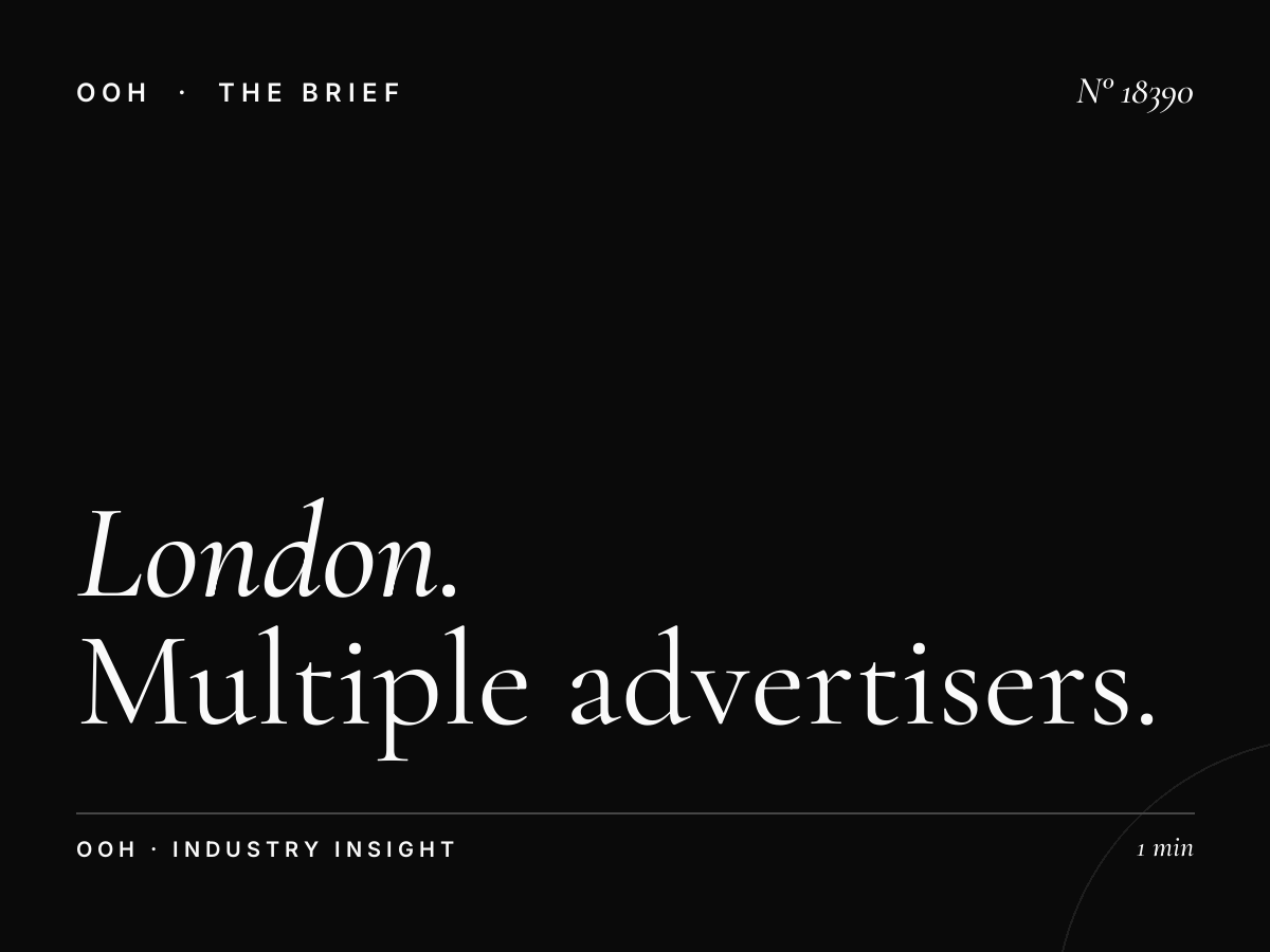 London D48s Digital Screen Rotation: Multiple Advertisers