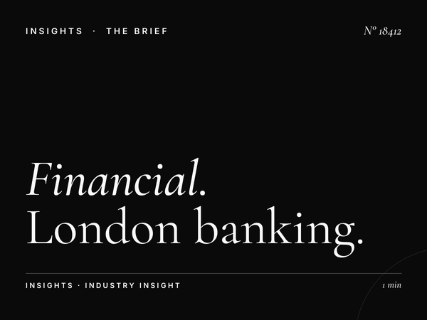 Financial Services Underground 48 Sheets: London Banking