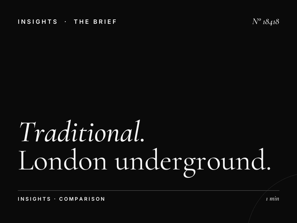 Traditional vs Digital: London Underground 48 Sheet