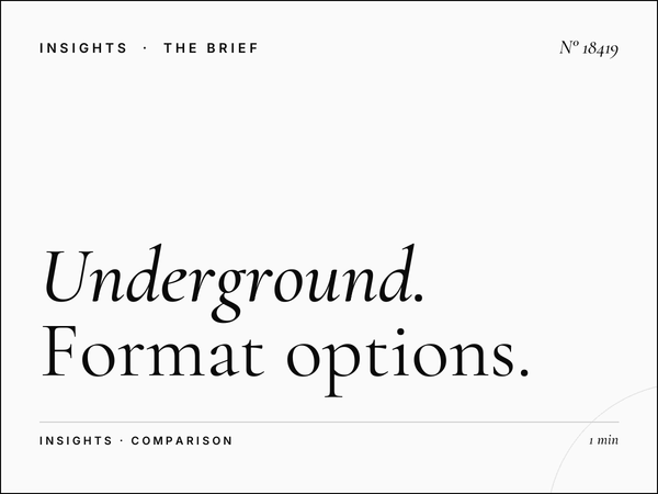 Underground 48 Sheets vs Digital London: Format Options