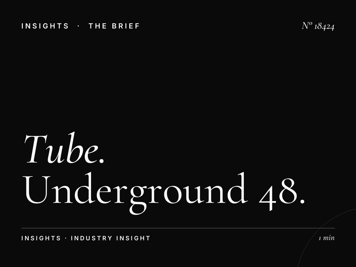 Tube Campaign London: Underground 48 Sheets Planning