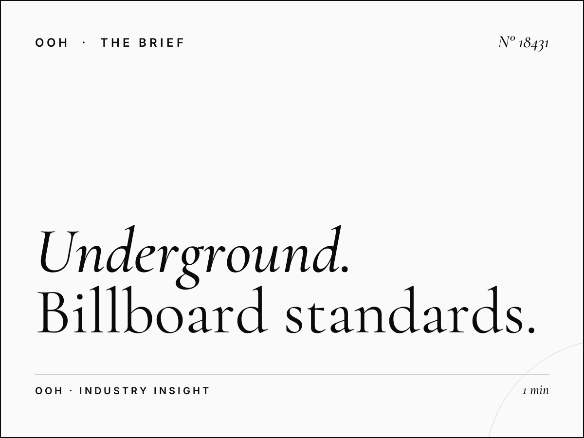 Underground 48 Sheets Dimensions London: Billboard Standards