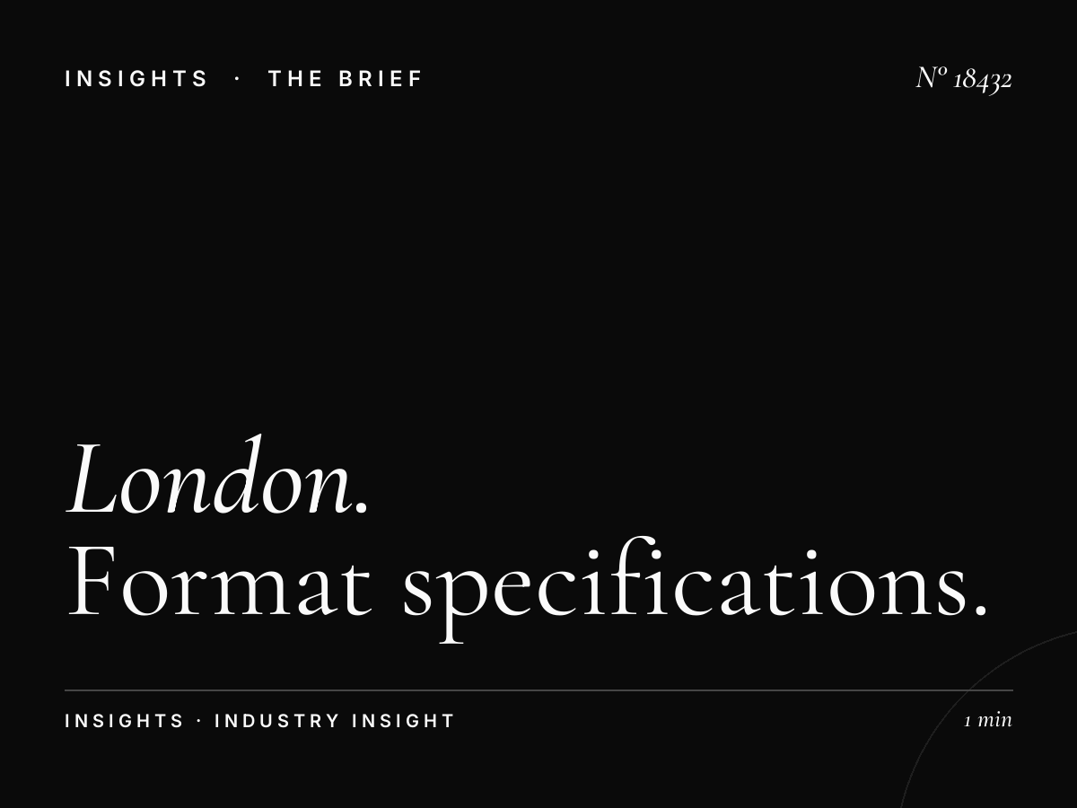 London Underground 48 Sheets Size: Format Specifications